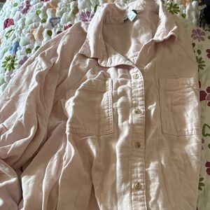 Old Navy Soft Pink Boyfriend Shirt